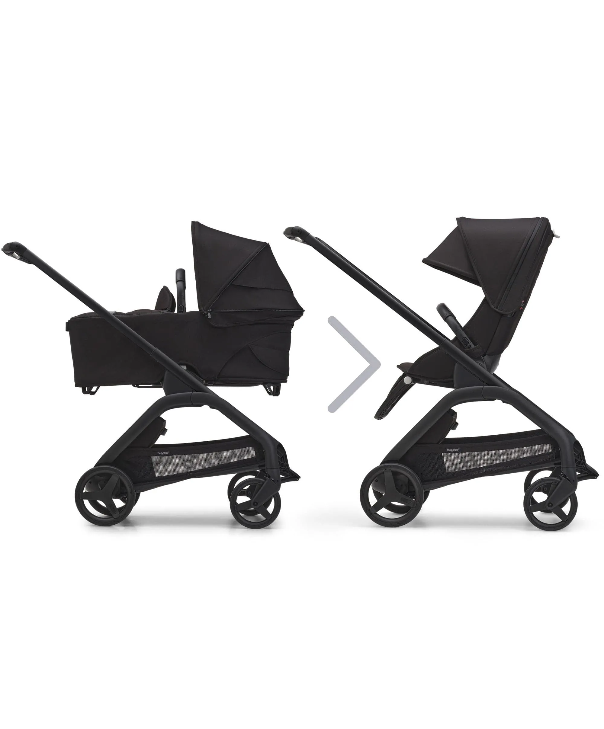 Bugaboo Dragonfly Kompletter Kinderwagen - Mitternachtsschwarz