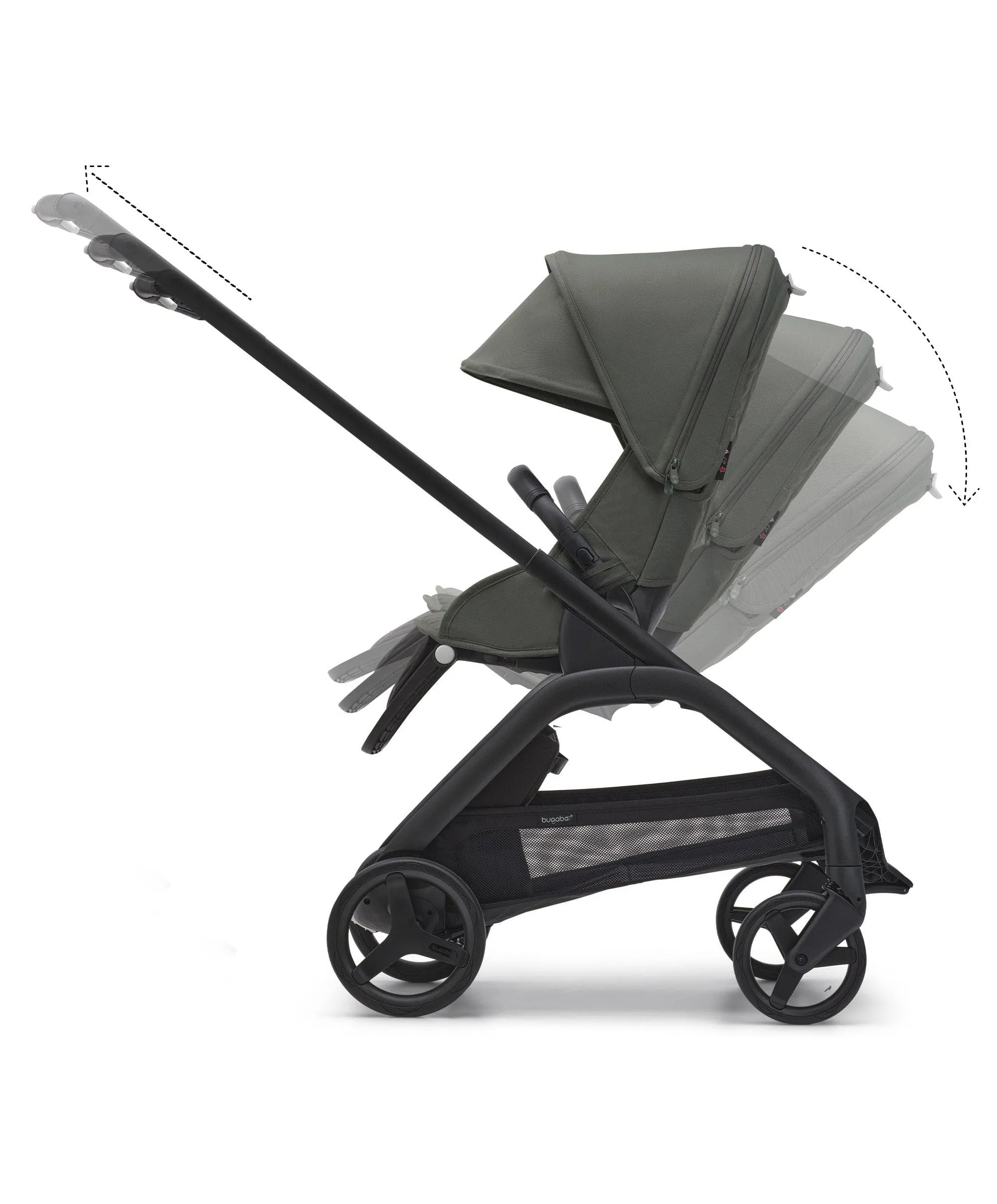 Bugaboo Dragonfly Kompletter Kinderwagen - Mitternachtsschwarz