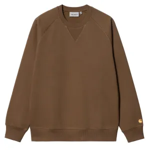 Carhartt WIP Chase Sweat Schokolade / Gold