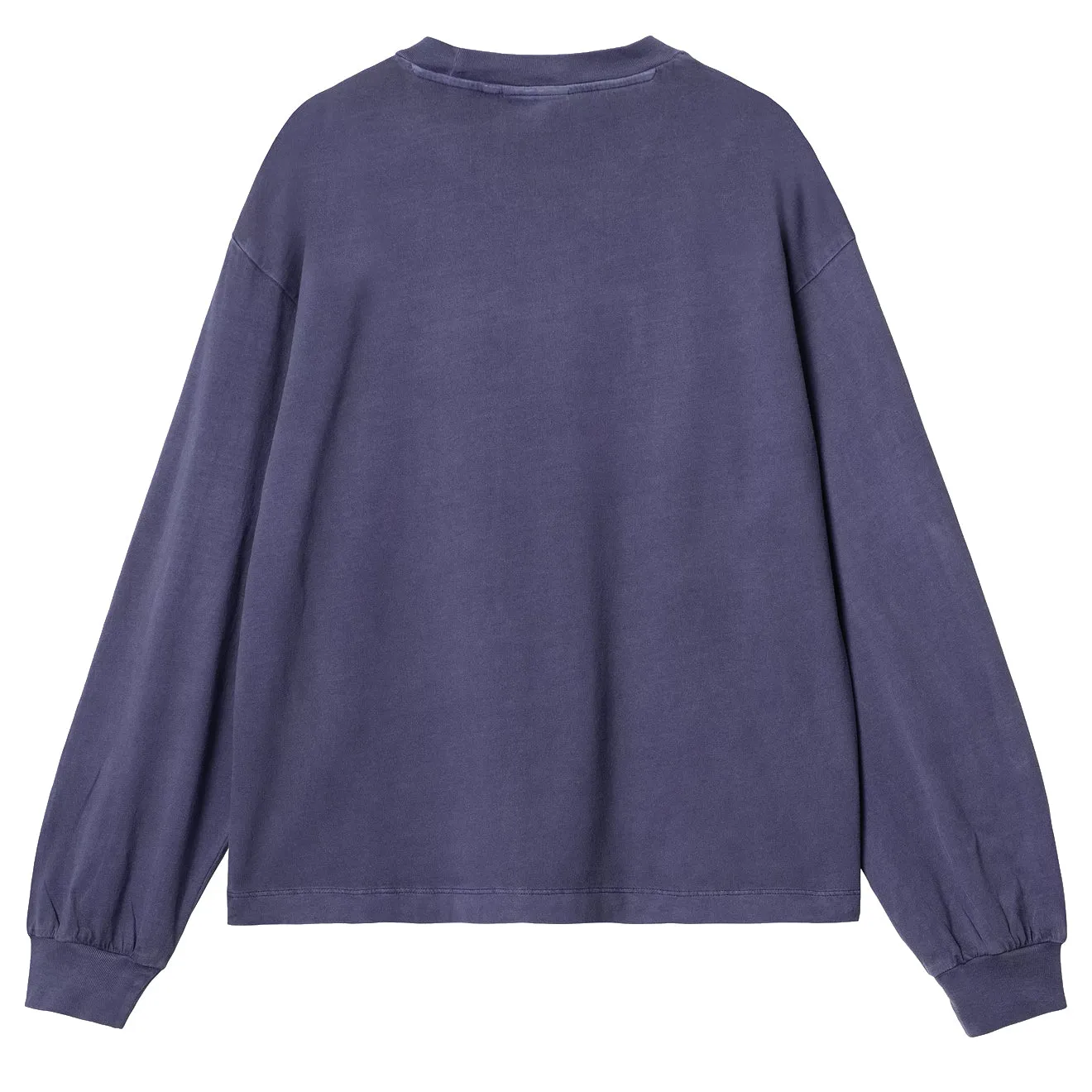 Carhartt WIP Damen Langarm Nelson T-Shirt Aura Garngefärbt