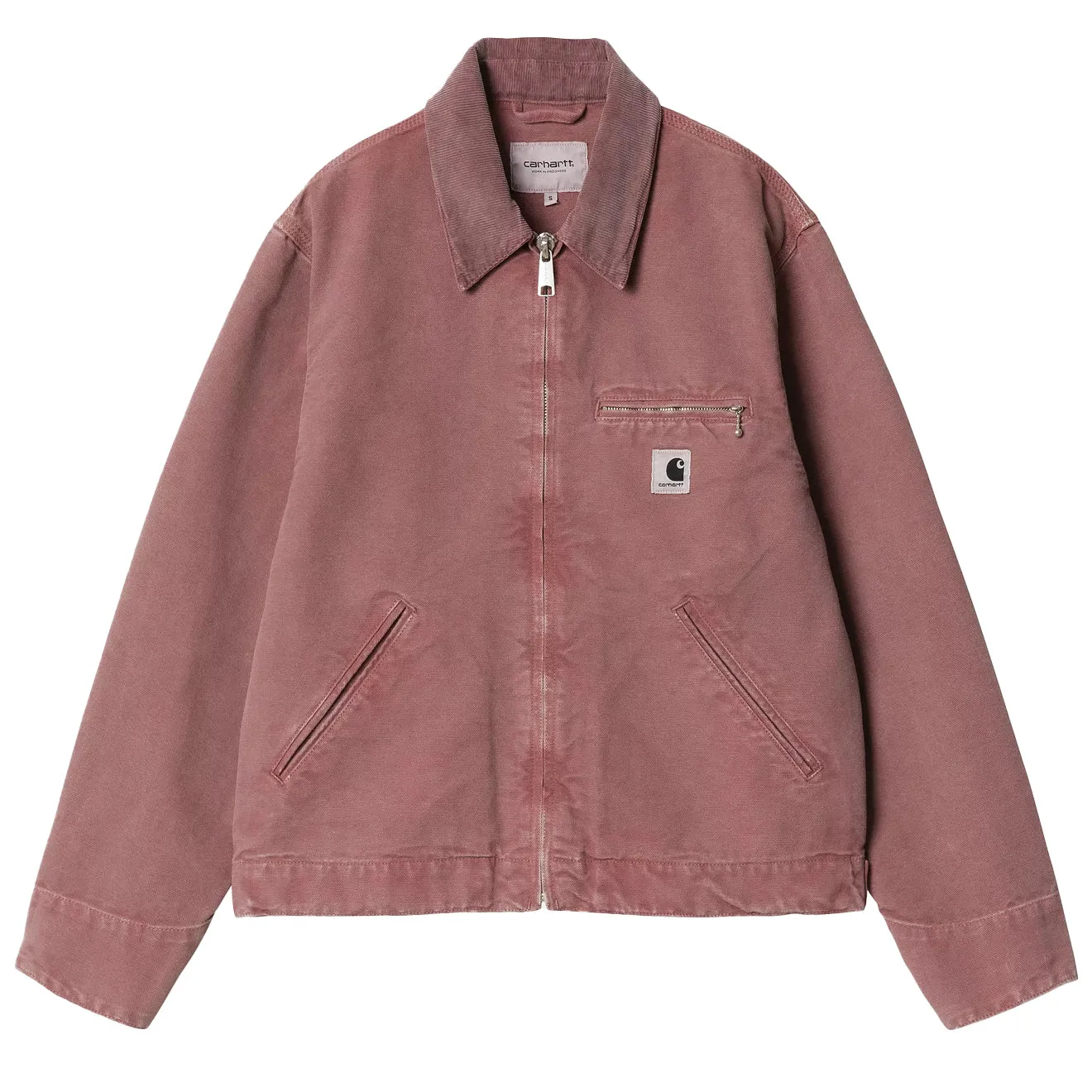 Carhartt WIP Damen OG Detroit Jacket Staubiges Rosa / Staubiges Rosa Stone Canvas