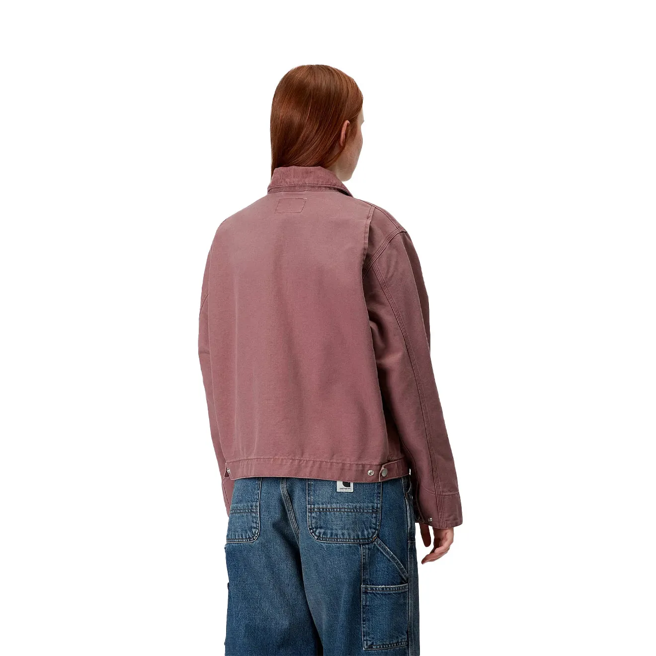 Carhartt WIP Damen OG Detroit Jacket Staubiges Rosa / Staubiges Rosa Stone Canvas