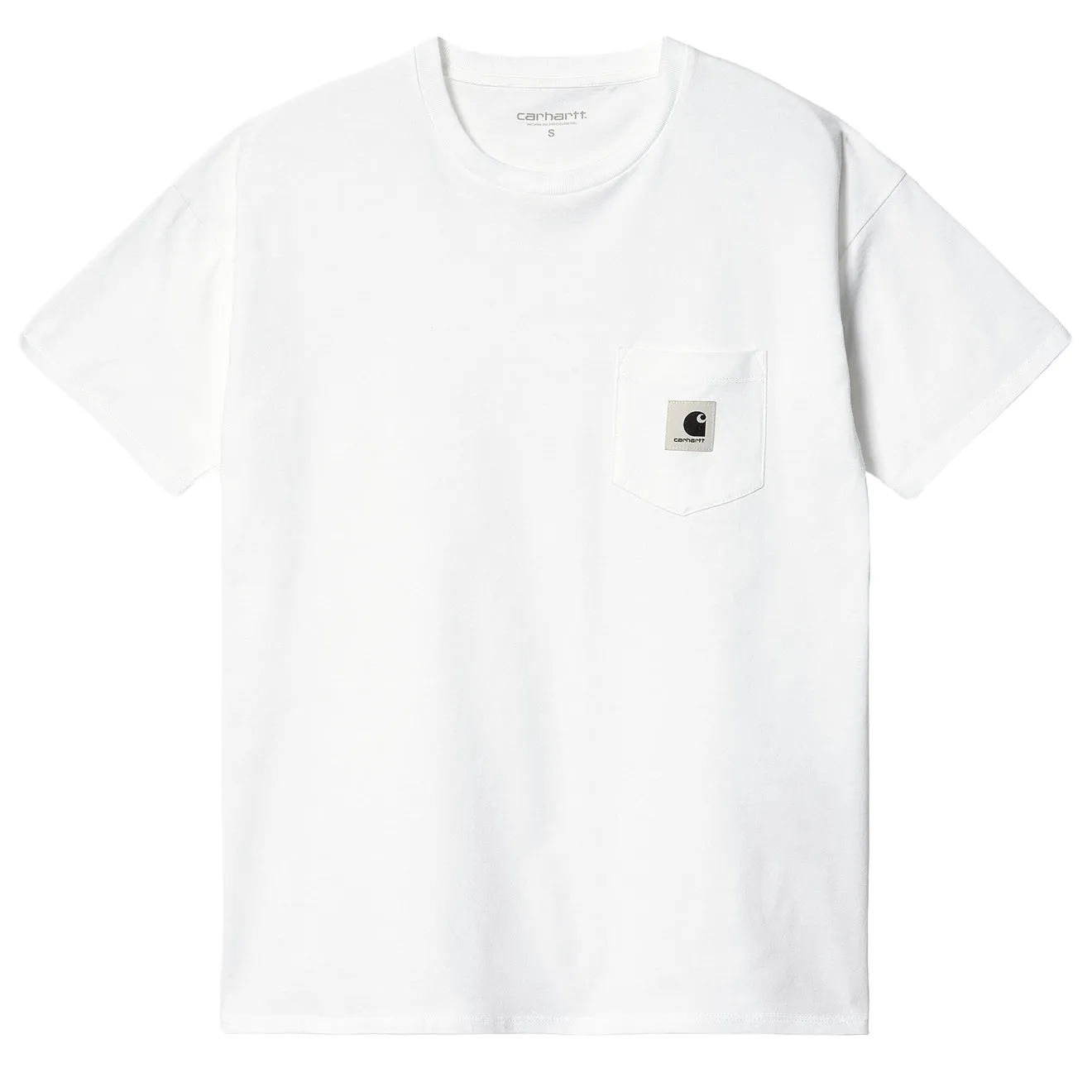 Carhartt WIP Damen S/S T-Shirt mit Tasche Weiß
