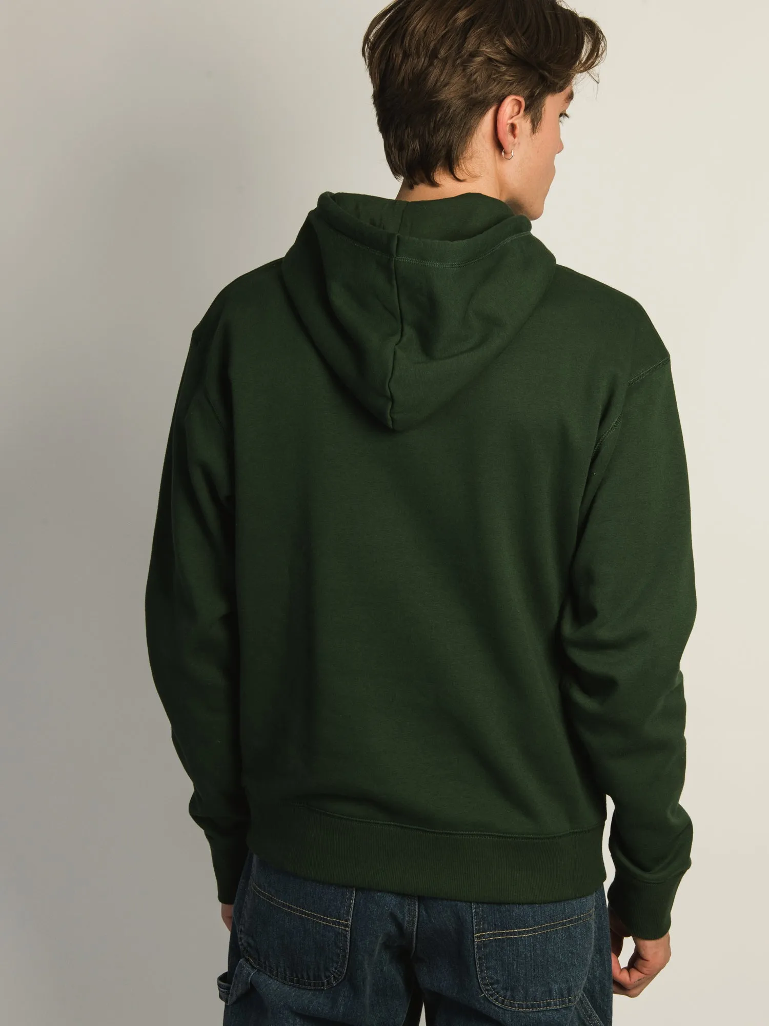 CHAMPION CLASSIC FLEECE PULLOVER-KAPUZENJACKE MIT LOGO AUF DER LINKEN BRUST