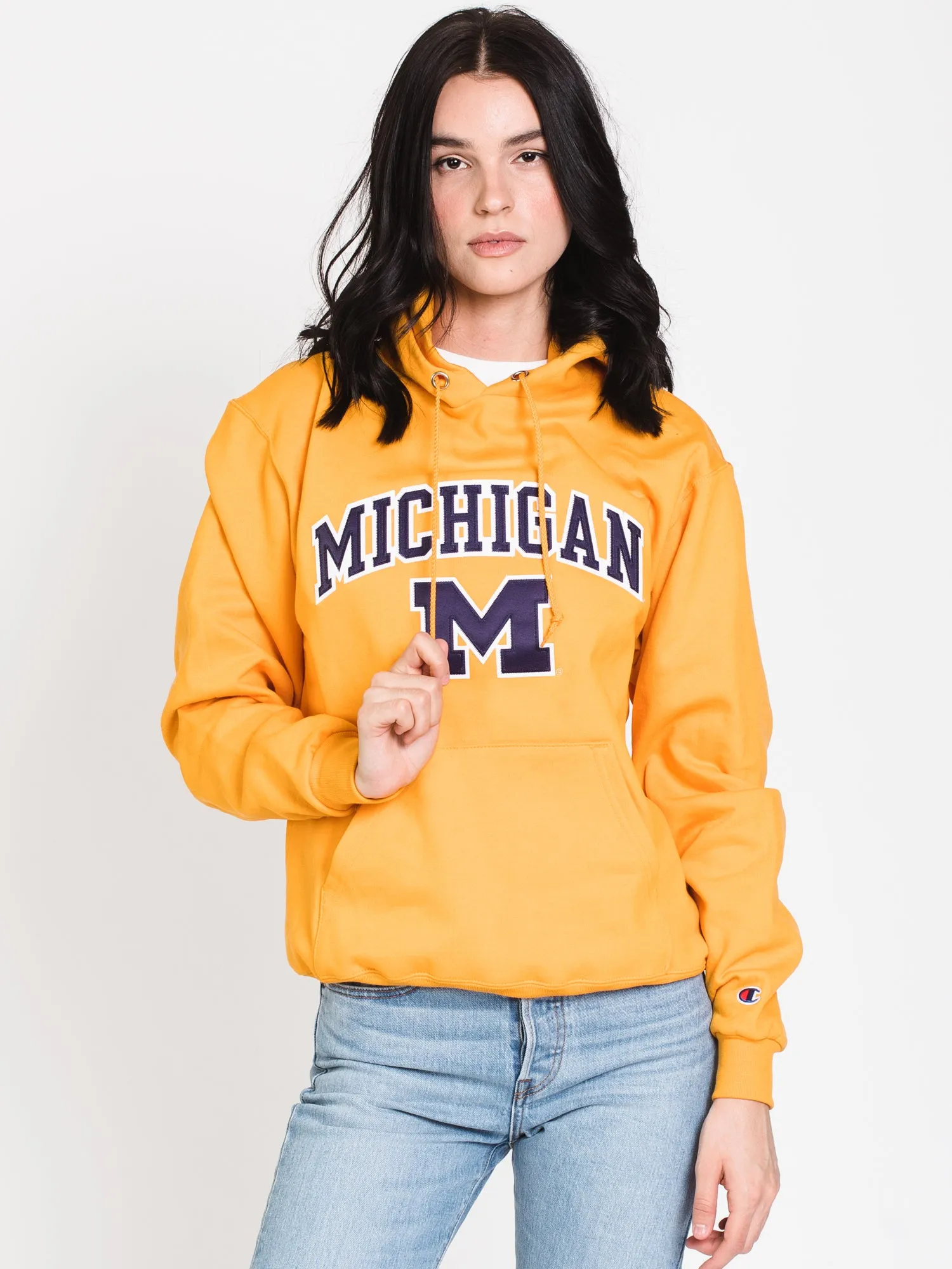 CHAMPION ECO POWERBLEND MICHIGAN UNIVERSITY KAPUZENPULLOVER - AUSVERKAUF