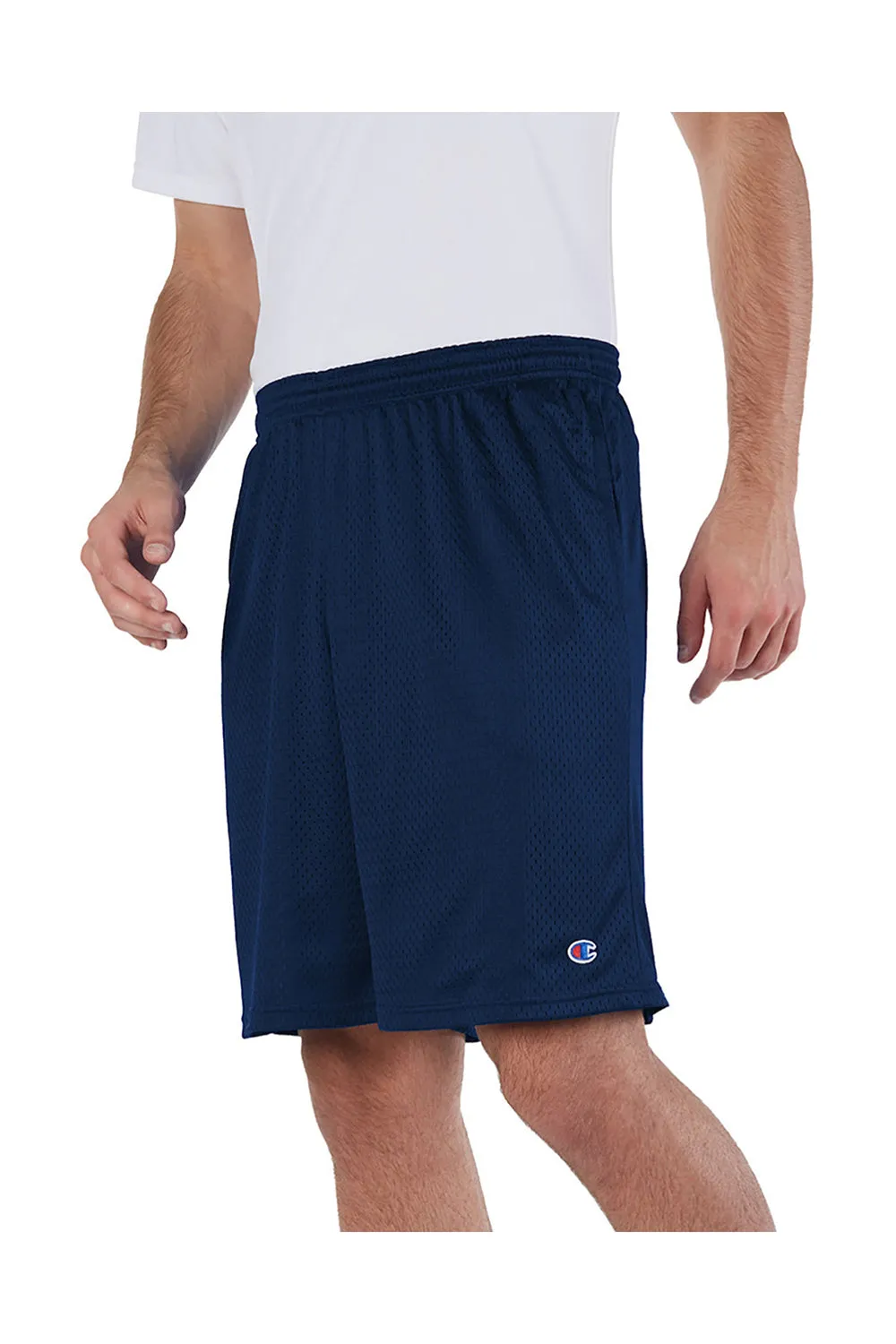 Champion Herren Mesh Shorts mit Taschen - Marineblau