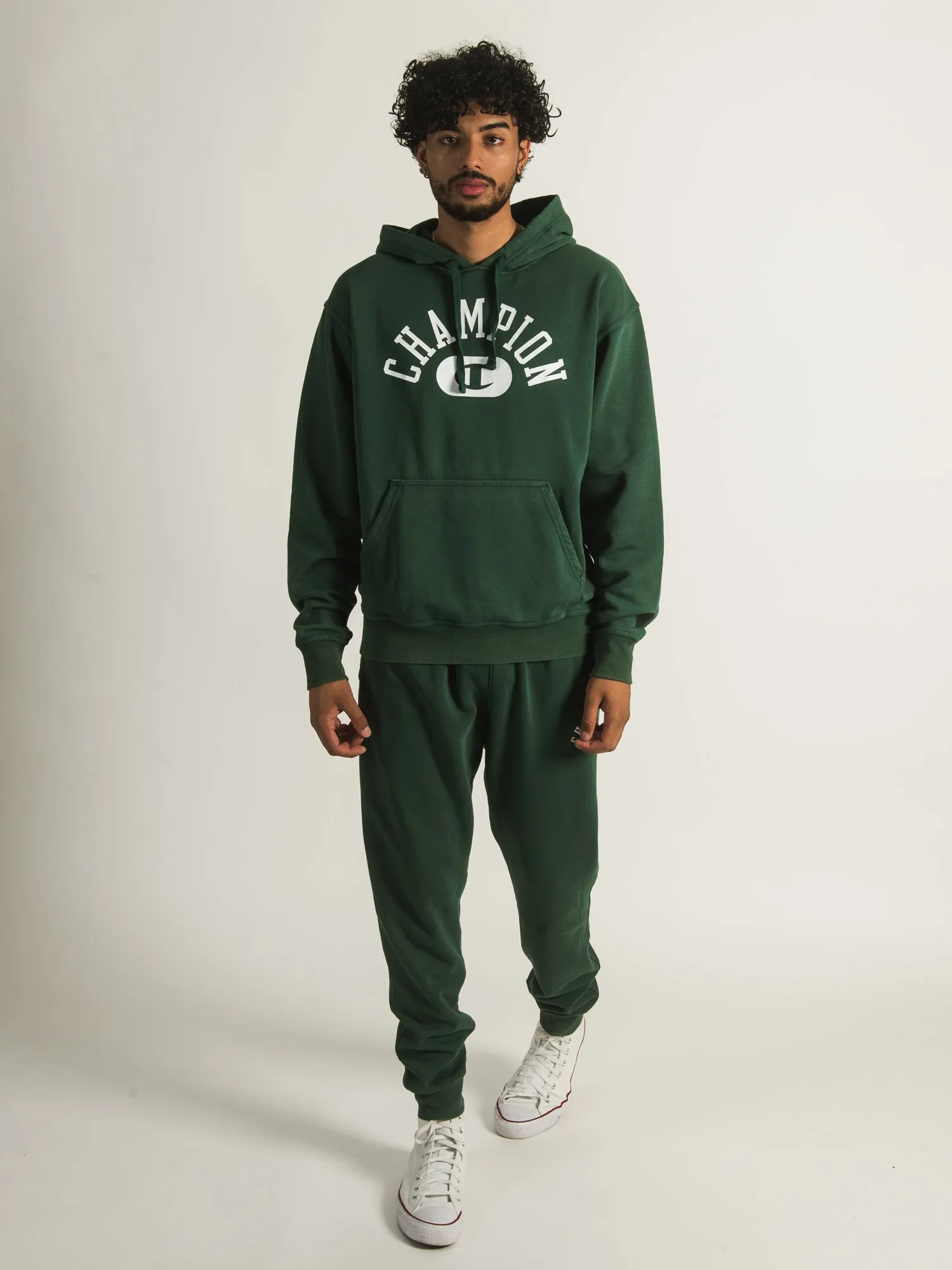 CHAMPION VINTAGE WASH VARSITY HOODIE - AUSVERKAUF