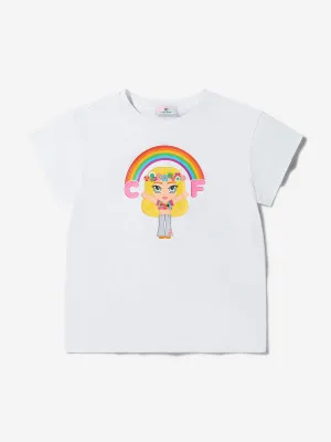 Chiara Ferragni Mädchen Baumwoll-Jersey Maxi T-Shirt