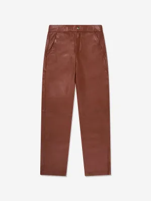 Chloé Lederhosen für Mädchen in Karmesinrot