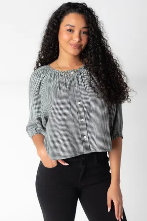 Citrus Southtown Gingham Bluse