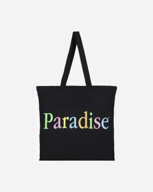 Farbiges Logo-Tragetasche Schwarz