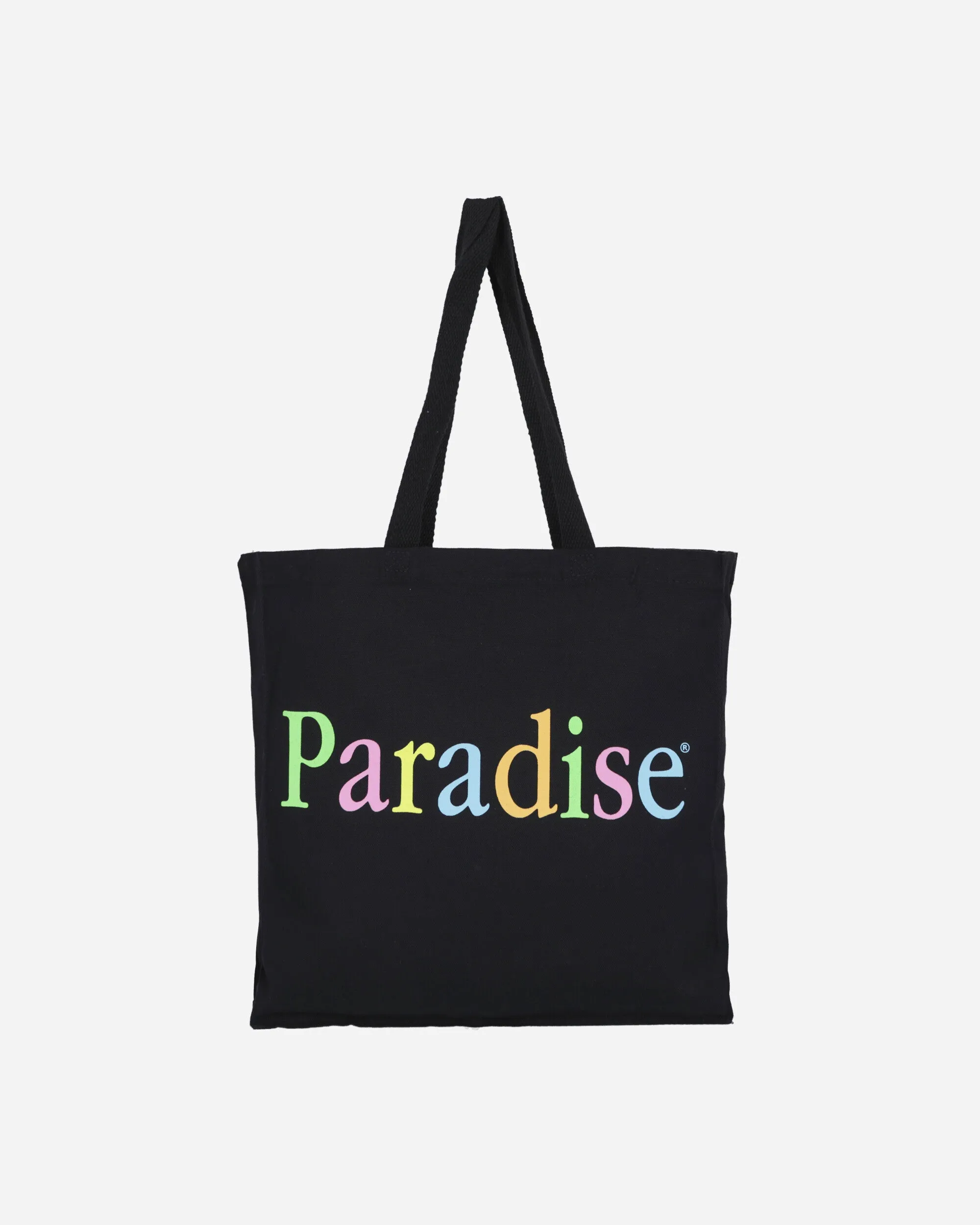Farbiges Logo-Tragetasche Schwarz