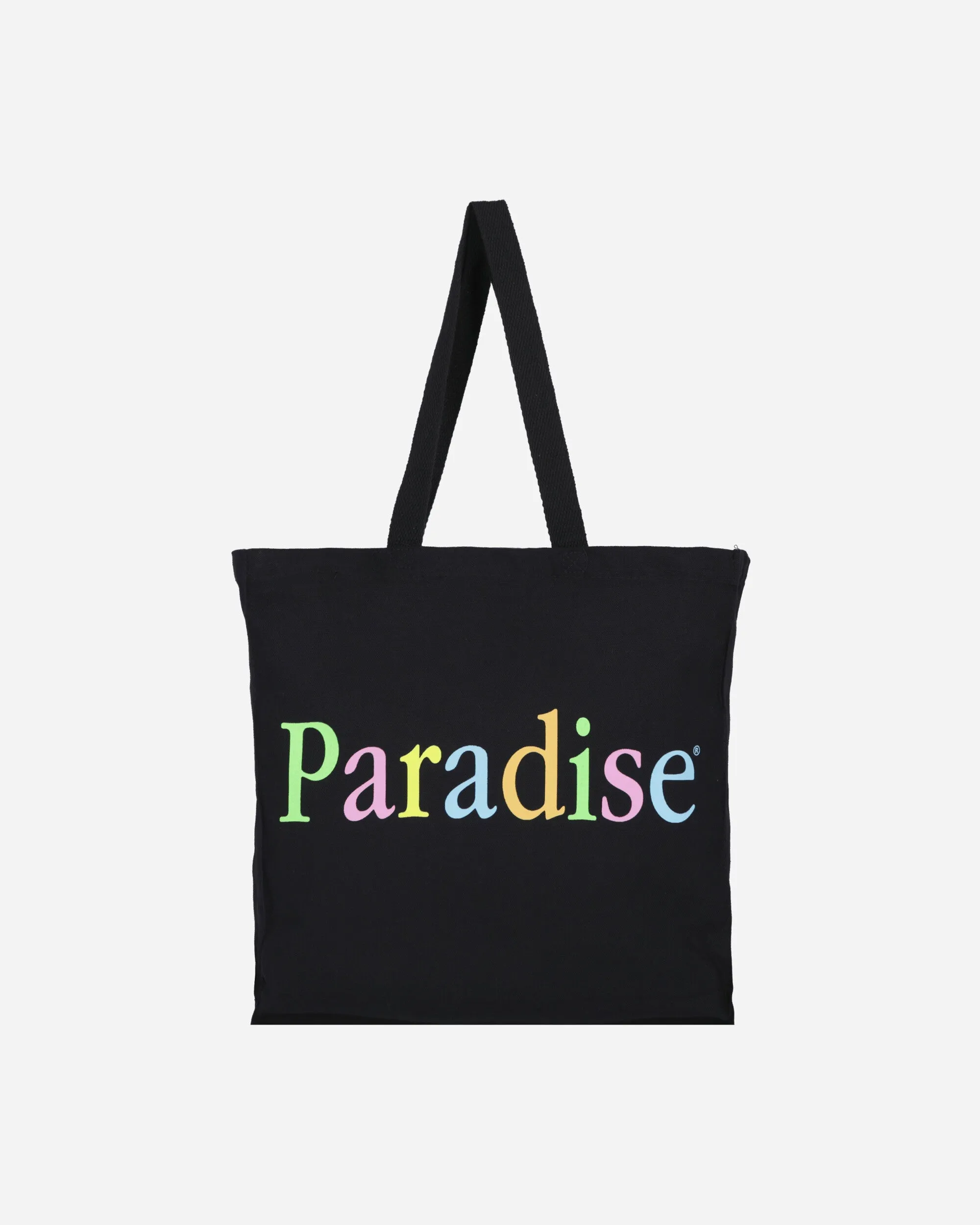 Farbiges Logo-Tragetasche Schwarz
