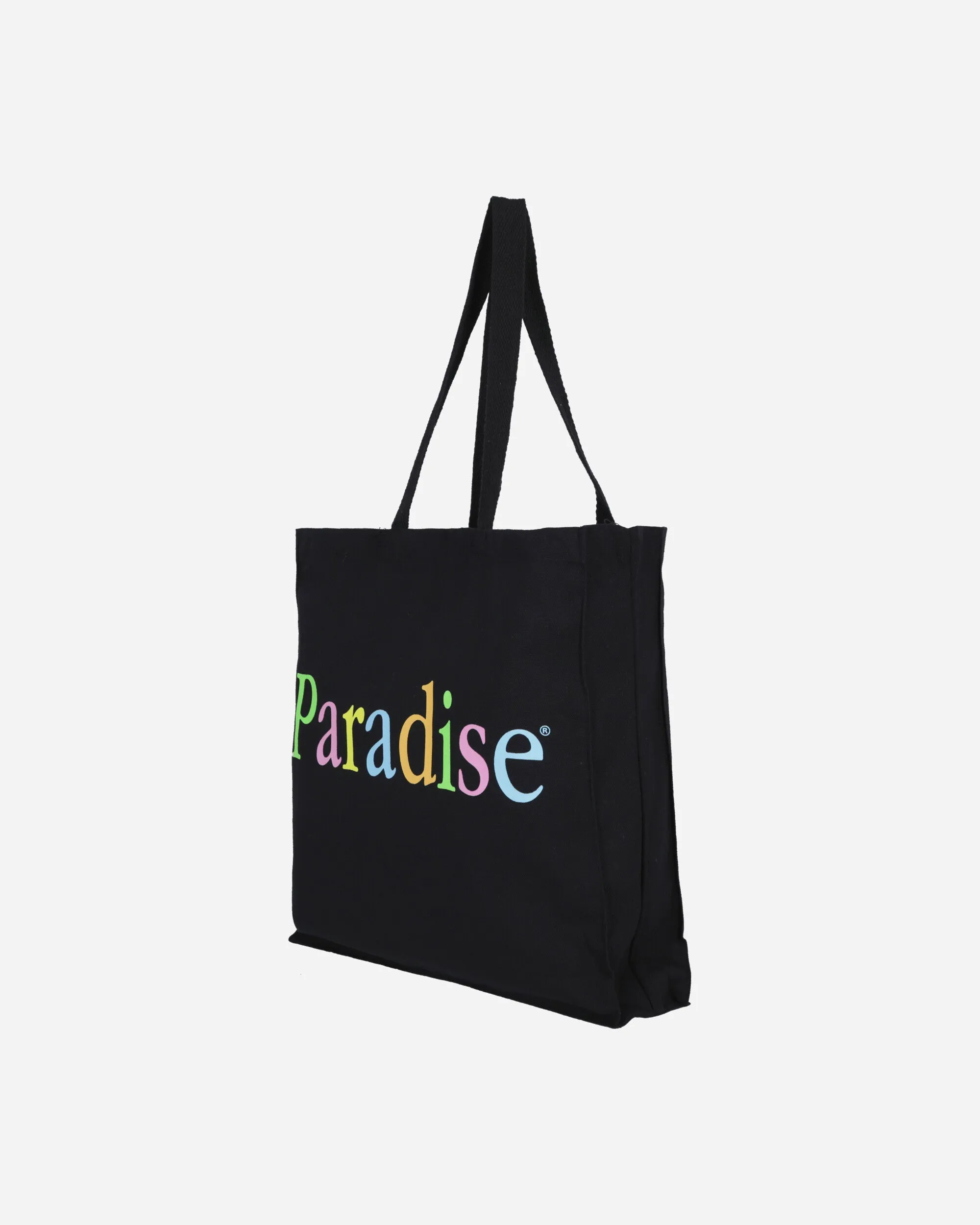 Farbiges Logo-Tragetasche Schwarz