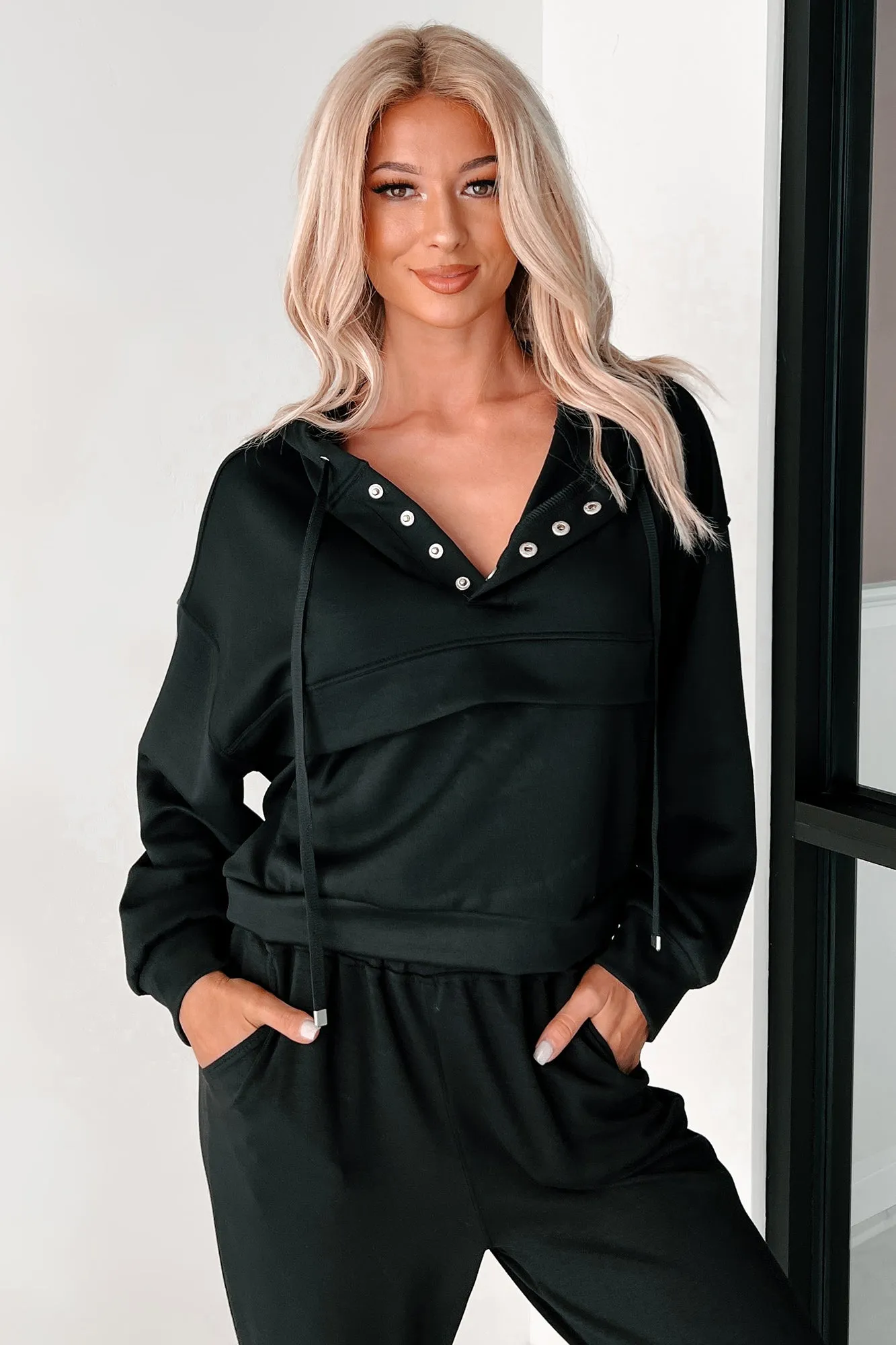 Cool Wie Eine Gurke Kapuzenpullover & Jogginghosen-Set (Schwarz)