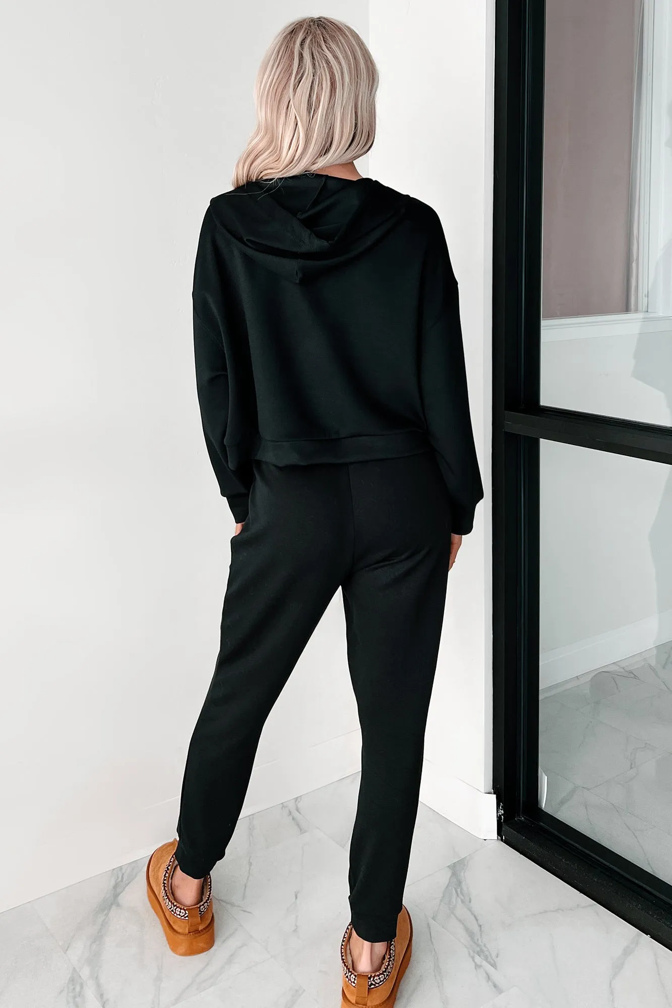Cool Wie Eine Gurke Kapuzenpullover & Jogginghosen-Set (Schwarz)