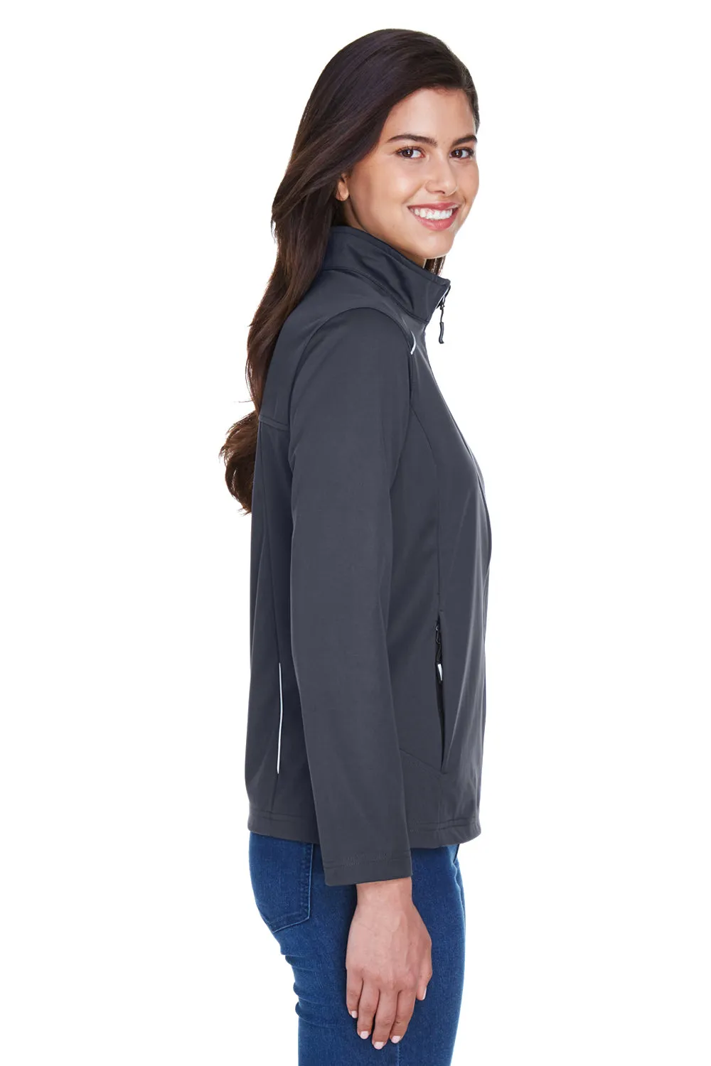 Core 365 Damen Techno Lite Wasserdichte Reißverschlussjacke - Kohlegrau