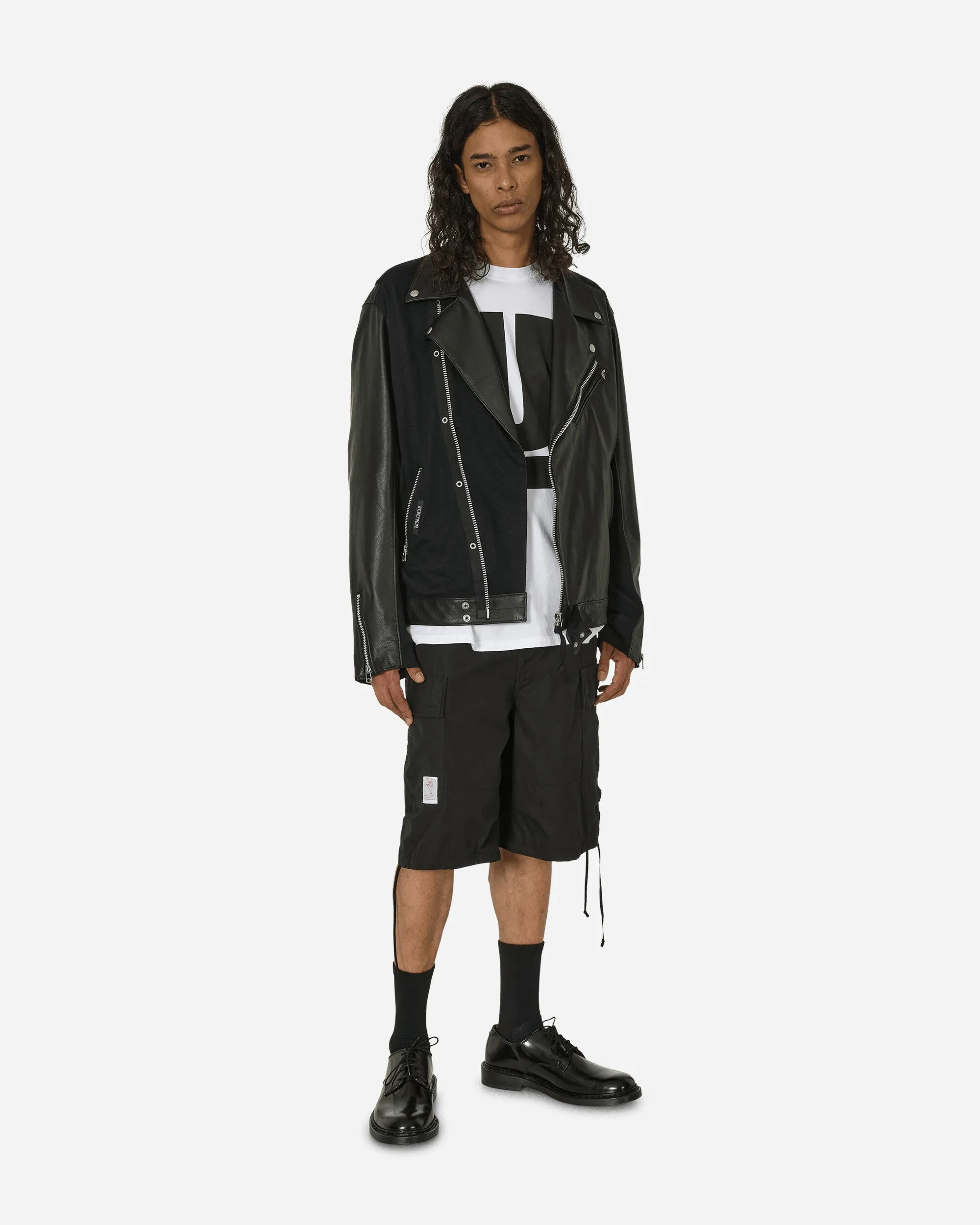 Baumwoll-Shirt Tour Me Shorts Schwarz