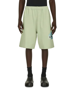 Baumwoll-Sweatshorts Grün
