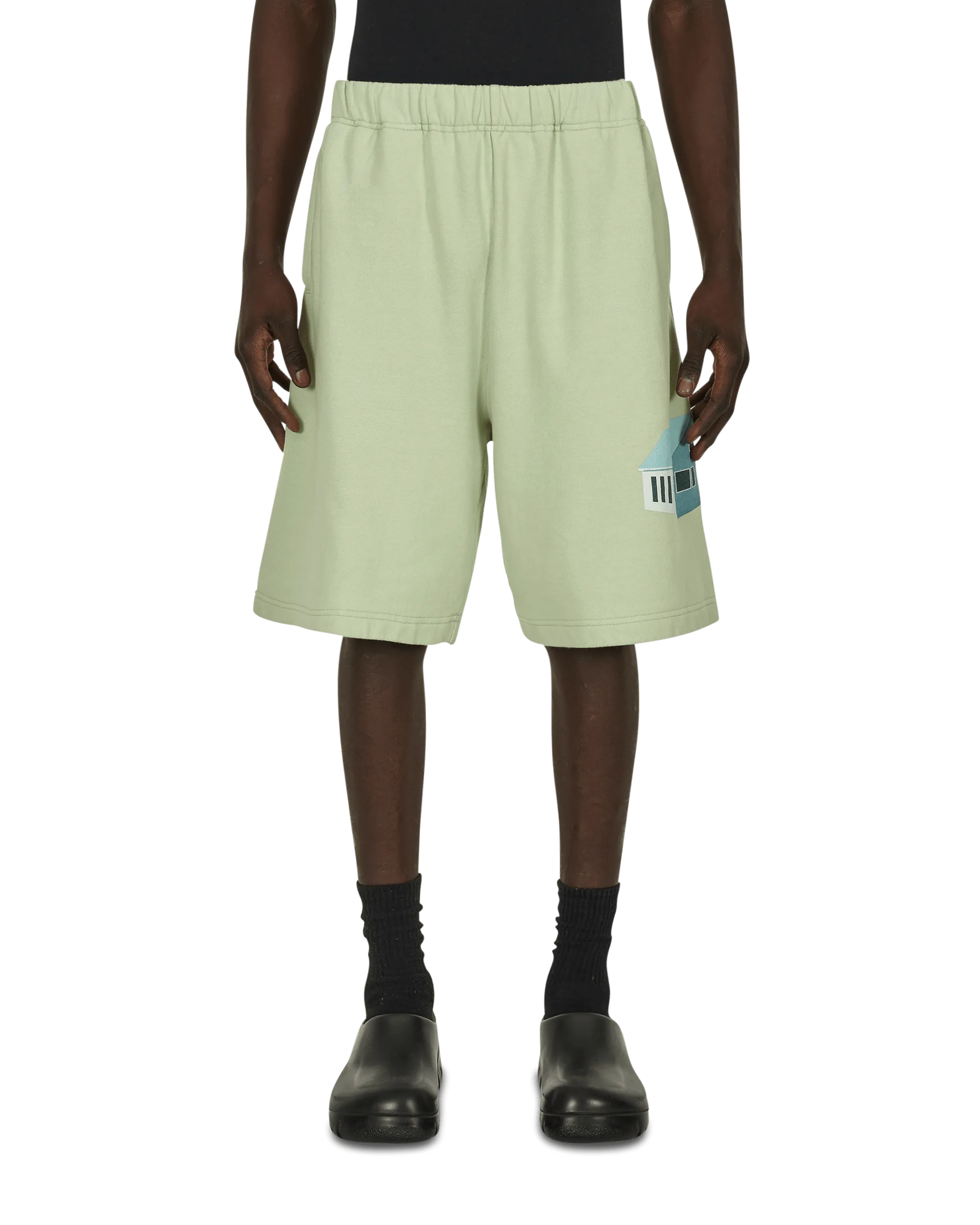 Baumwoll-Sweatshorts Grün