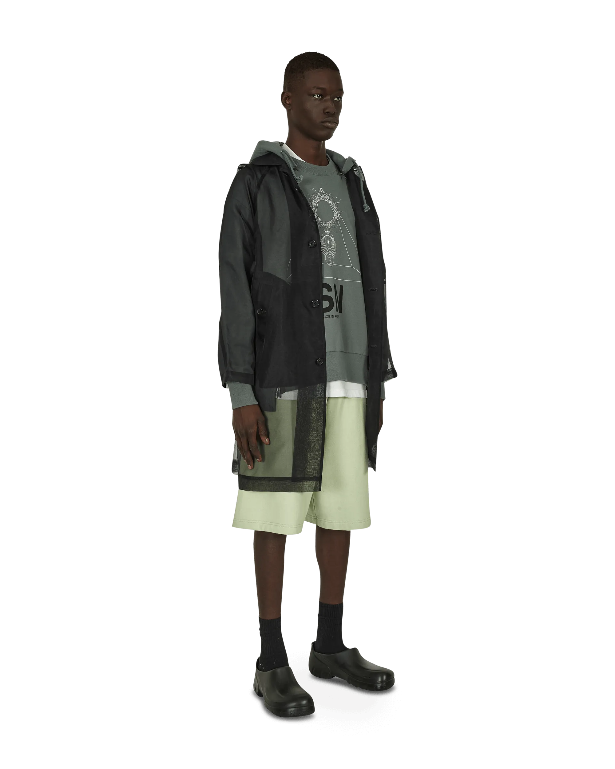Baumwoll-Sweatshorts Grün