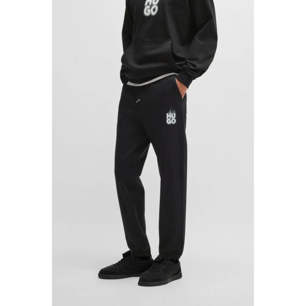 Baumwoll-Frottee-Jogginghose mit Rauch-Logo
