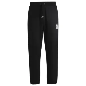 Baumwoll-Frottee-Jogginghose mit Rauch-Logo