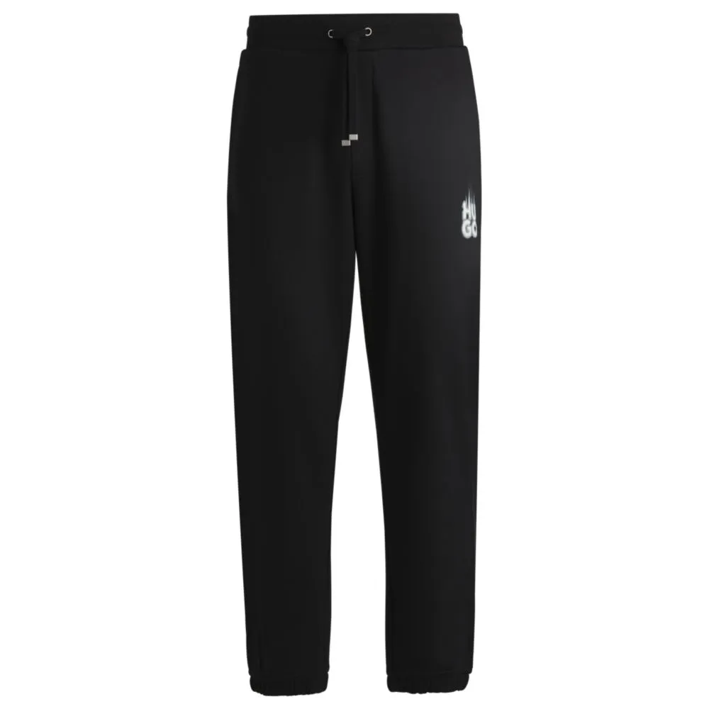 Baumwoll-Frottee-Jogginghose mit Rauch-Logo