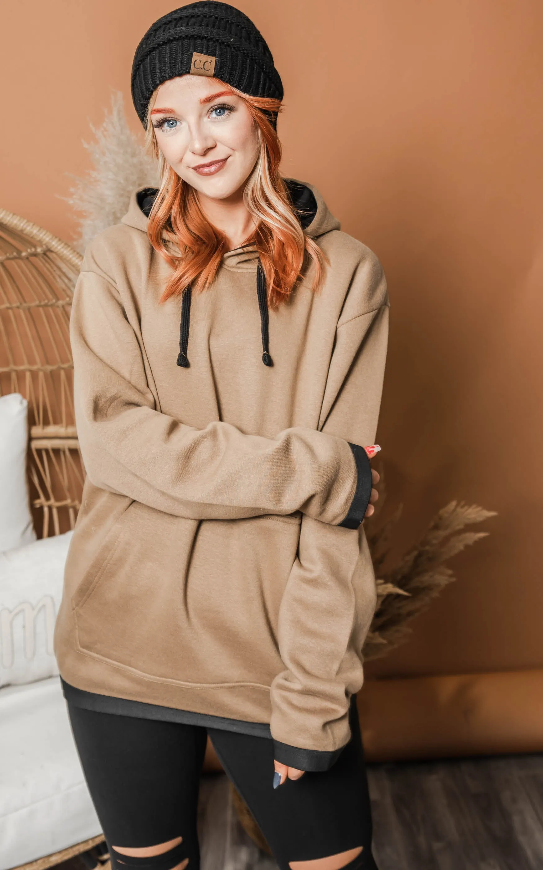 Coyote Brown Hoodie** - Endgültiger Verkauf
