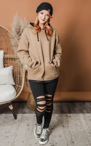 Coyote Brown Hoodie** - Endgültiger Verkauf