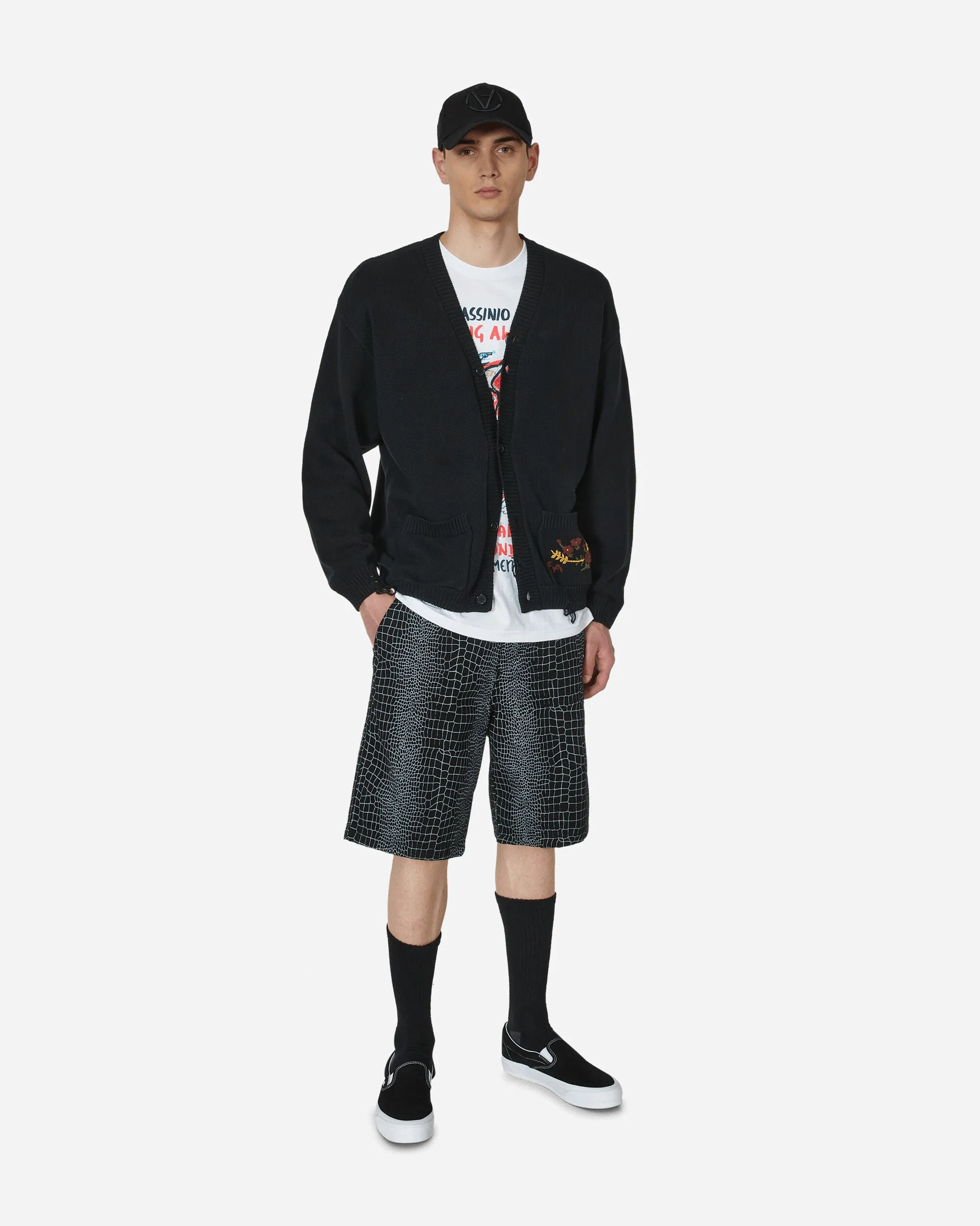 Krokodil Shorts Schwarz