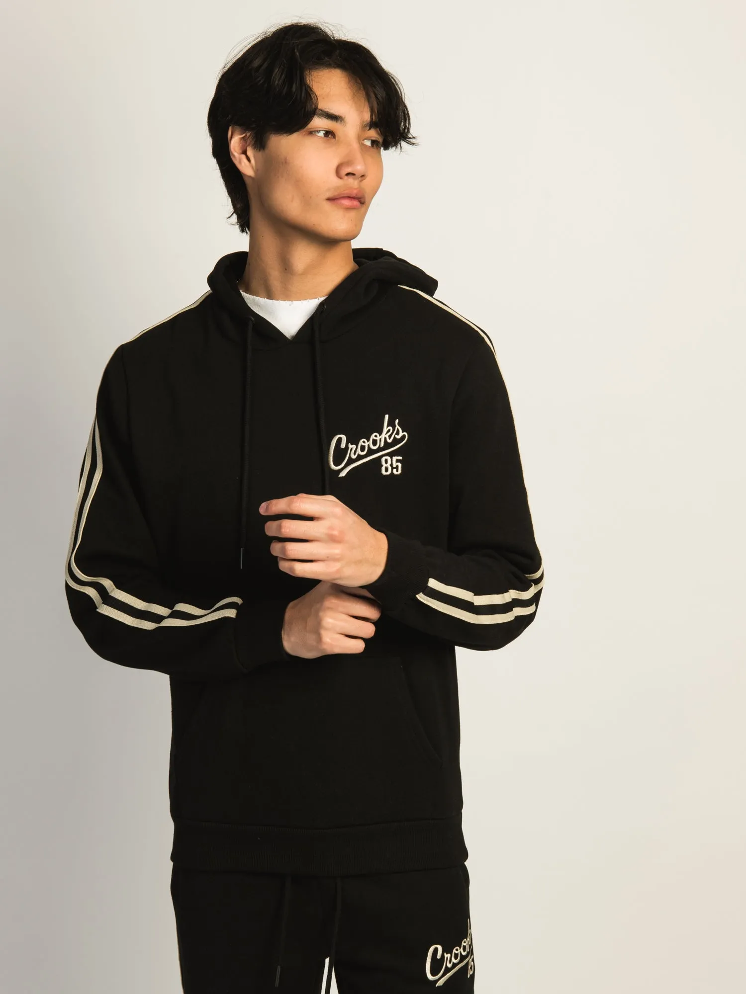 CROOKS & CASTLES 85' Strickkapuze - Schwarz