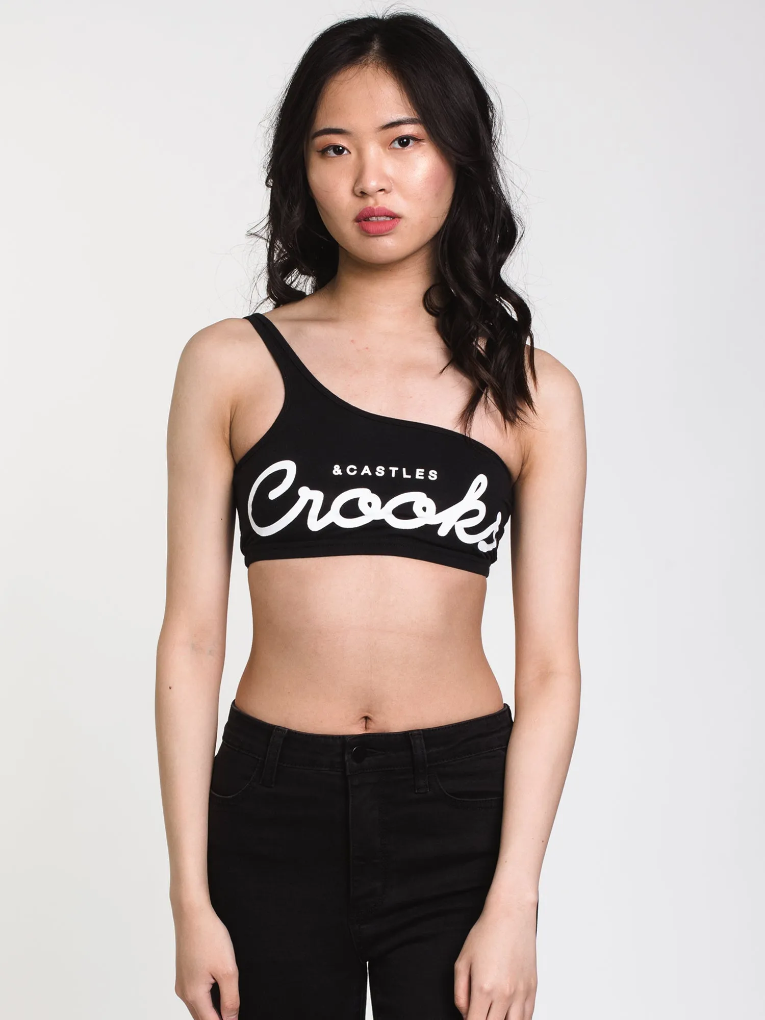 CROOKS & CASTLES C&C LOGO 1 SCHULTER-BRALETTE - AUSVERKAUF