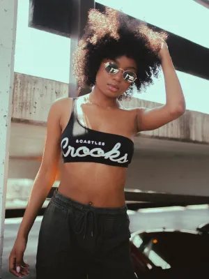CROOKS & CASTLES C&C LOGO 1 SCHULTER-BRALETTE - AUSVERKAUF
