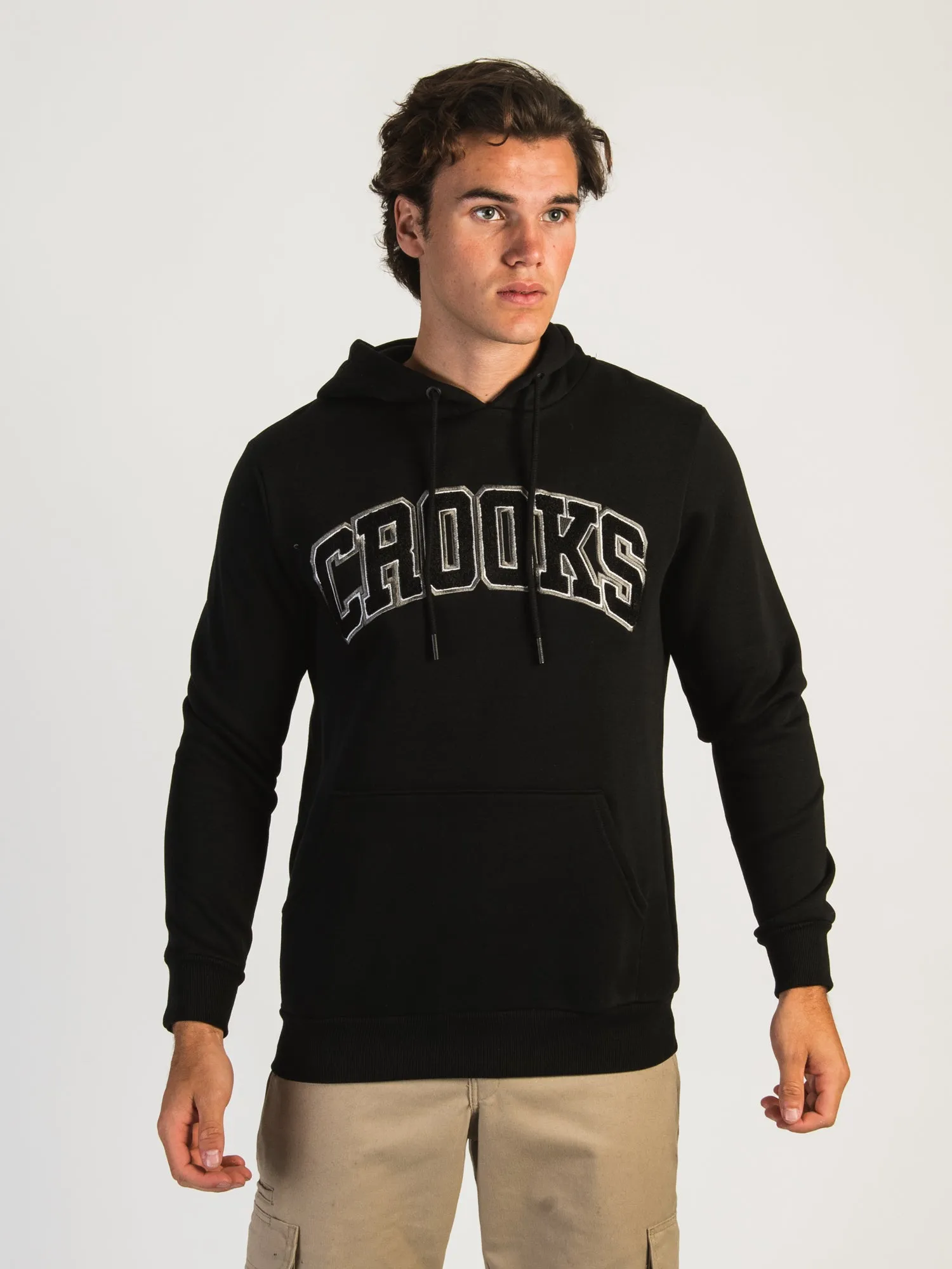 CROOKS & CASTLES COLLEGIATE BESTICKTER PULLOVER-HOODIE