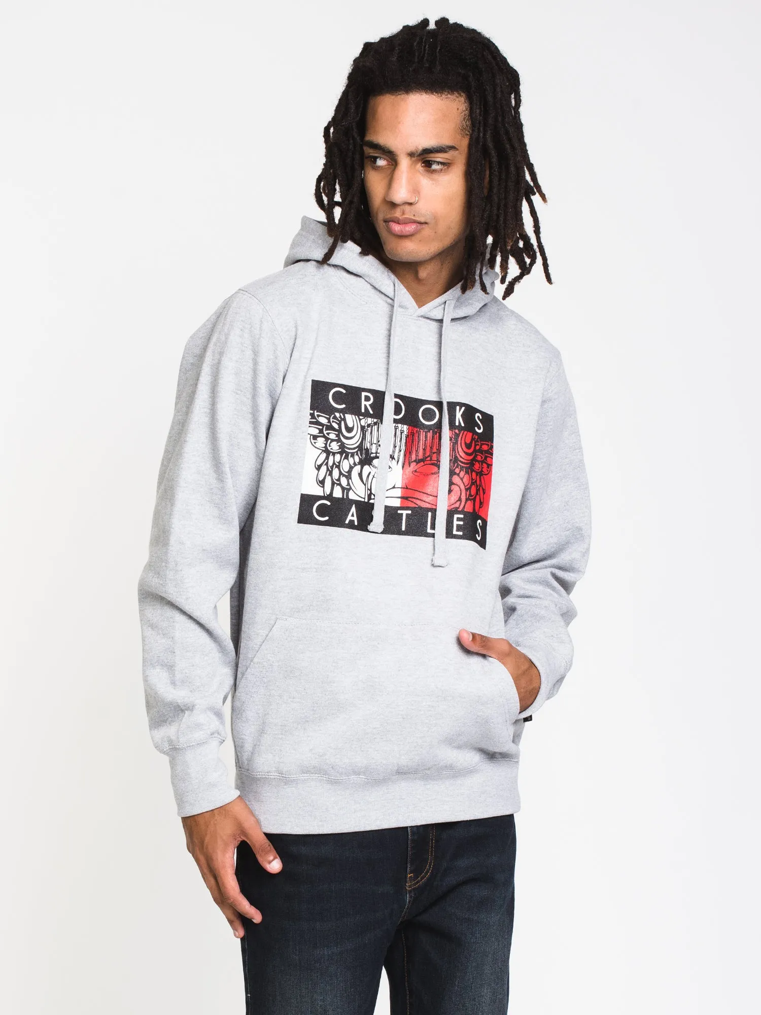 CROOKS & CASTLES CROOKS FIGUH PULLOVER HOODIE - AUSVERKAUF