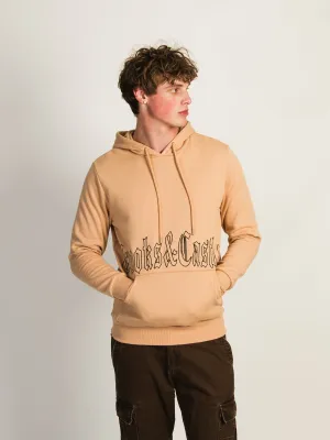 CROOKS & CASTLES GOTHIC BESTICKTER PULLOVER MIT KAPUZE