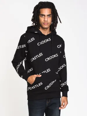 CROOKS & CASTLES NEUE CORE-LOGO PULLOVER-HOODIE - AUSVERKAUF