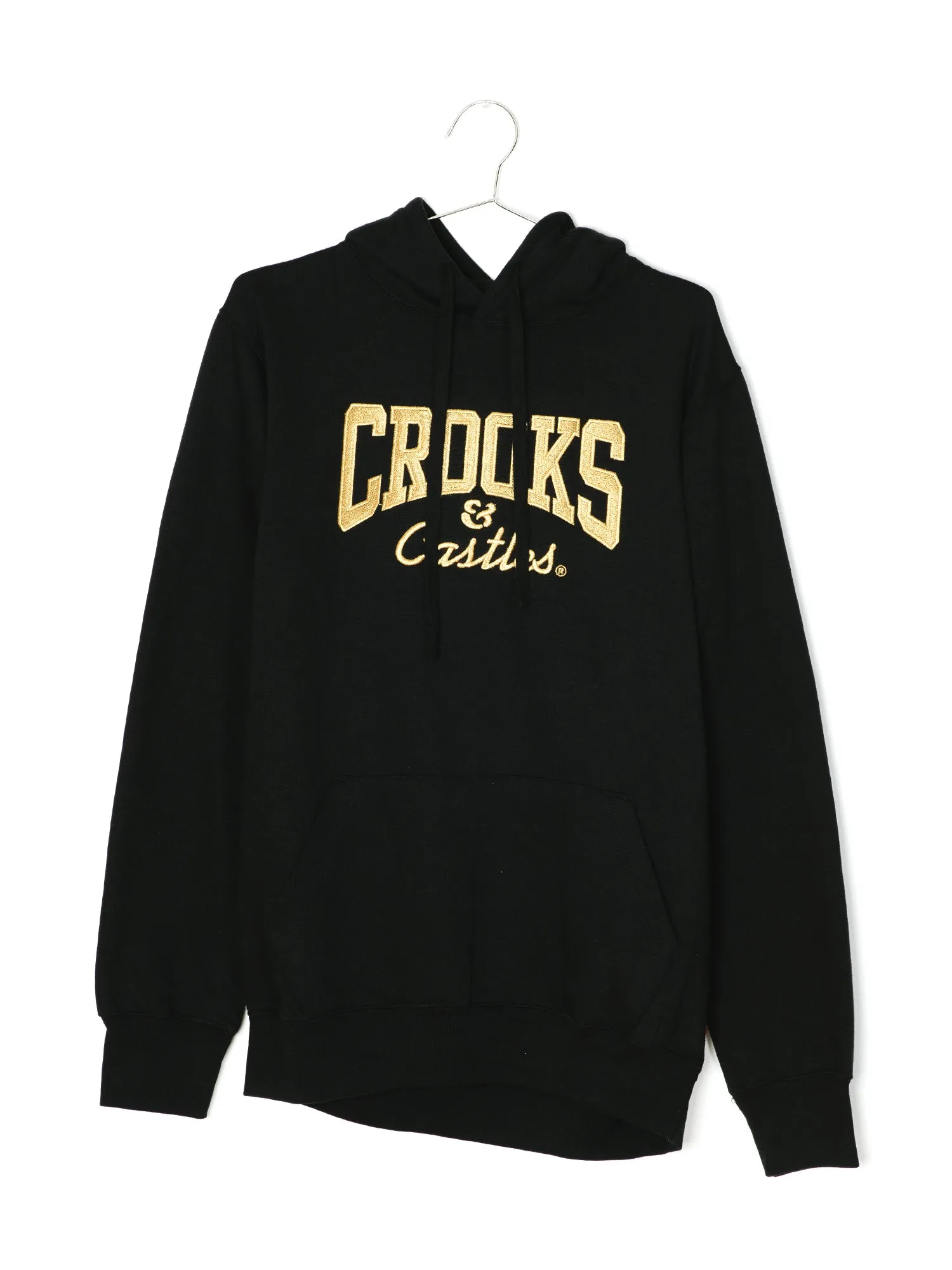 CROOKS & CASTLES OG CORE LOGO BESTICKTER PULLOVER HOODIE - AUSVERKAUF