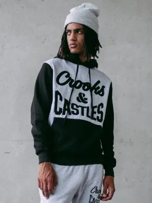 CROOKS & CASTLES REVERSES LOGO PULLOVER HOODIE - AUSVERKAUF