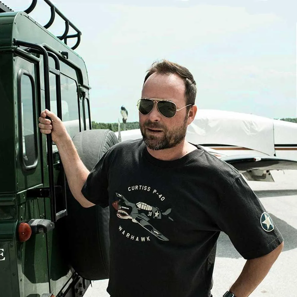 Curtis P40 Warhawk Schiefergraues T-Shirt