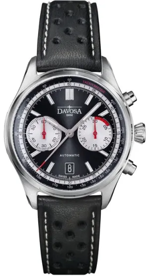 Davosa Uhren Davosa Newton Pilot Rally Chronograph Black Limited Edition Uhr