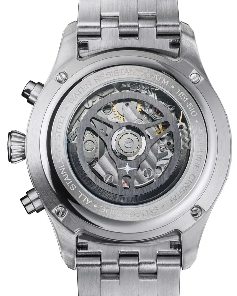 Davosa Uhren Davosa Newton Pilot Rally Silber Armband Limited Edition Uhr