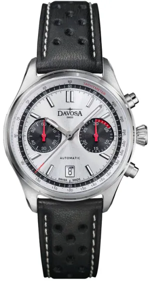 Davosa Uhren Davosa Newton Pilot Rally Silber Limited Edition Uhr