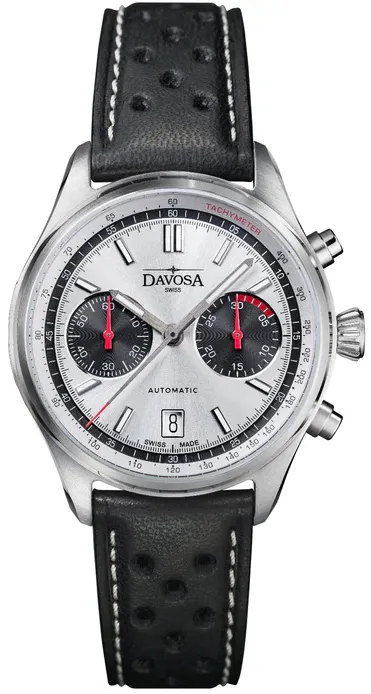 Davosa Uhren Davosa Newton Pilot Rally Silber Limited Edition Uhr