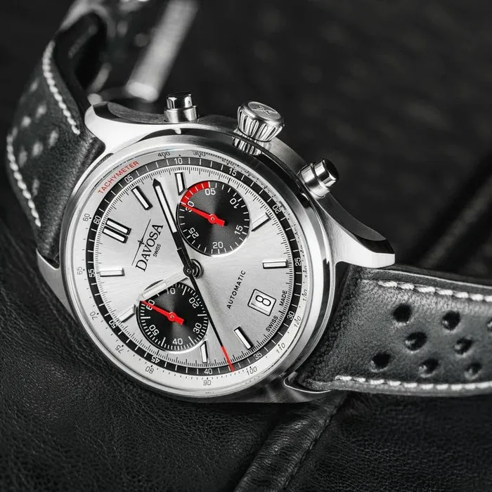 Davosa Uhren Davosa Newton Pilot Rally Silber Limited Edition Uhr