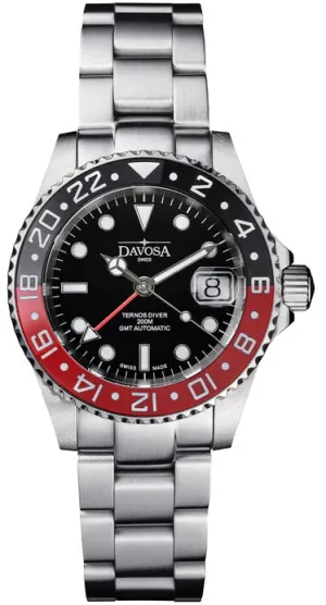 Davosa Uhren Davosa Ternos Keramik GMT Armbanduhr mit Dreifach-Armband