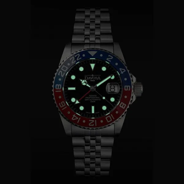 Davosa Uhren Davosa Ternos Professional GMT Armbanduhr mit Penta-Armband