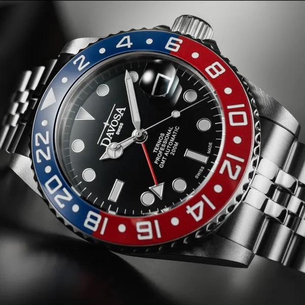 Davosa Uhren Davosa Ternos Professional GMT Armbanduhr mit Penta-Armband