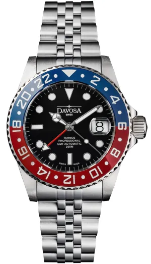Davosa Uhren Davosa Ternos Professional GMT Armbanduhr mit Penta-Armband